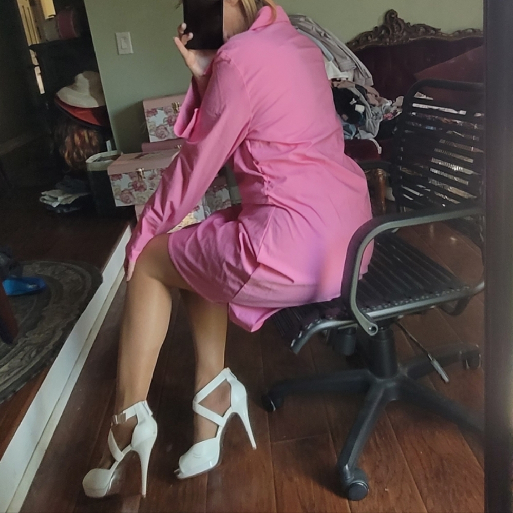 Divided Button Down Dress - Picture 14 of 16